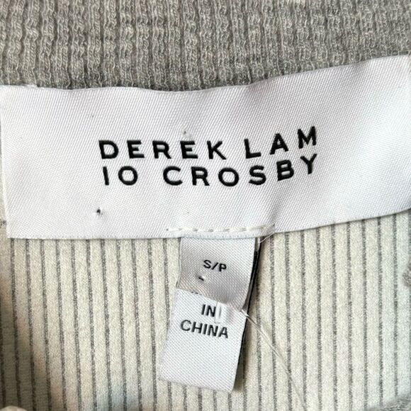 NWT Derek Lam 10 Crosby Mini Grey Dress Bodycon Mock Neck Size S - Picture 9 of 9